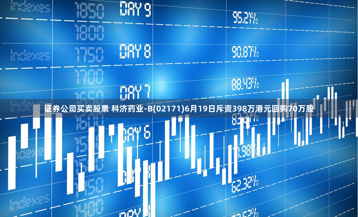 证券公司买卖股票 科济药业-B(02171)6月19日斥资398万港元回购70万股
